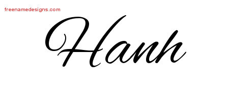 Cursive Name Tattoo Designs Hanh Download Free
