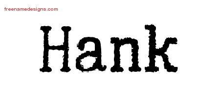Typewriter Name Tattoo Designs Hank Free Printout
