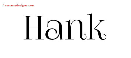 Vintage Name Tattoo Designs Hank Free Printout