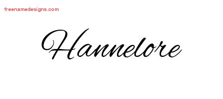 Cursive Name Tattoo Designs Hannelore Download Free
