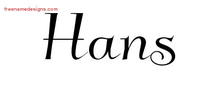 Elegant Name Tattoo Designs Hans Download Free