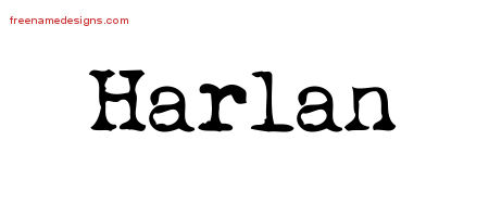 Vintage Writer Name Tattoo Designs Harlan Free