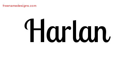 Handwritten Name Tattoo Designs Harlan Free Printout