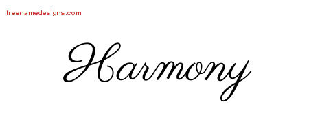 Classic Name Tattoo Designs Harmony Graphic Download