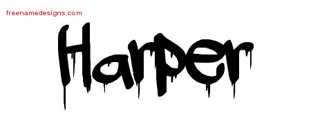 Graffiti Name Tattoo Designs Harper Free