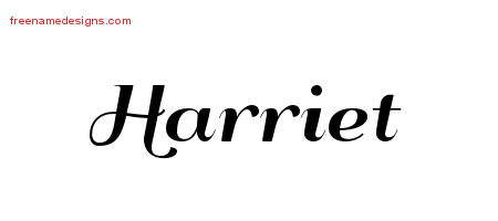 Art Deco Name Tattoo Designs Harriet Printable