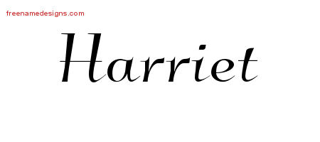 Elegant Name Tattoo Designs Harriet Free Graphic