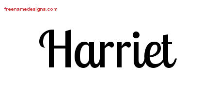 Handwritten Name Tattoo Designs Harriet Free Download