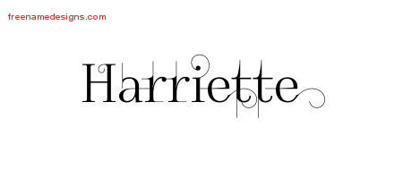 Decorated Name Tattoo Designs Harriette Free