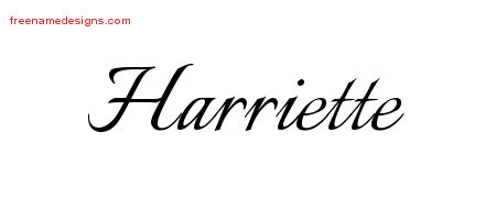 Calligraphic Name Tattoo Designs Harriette Download Free