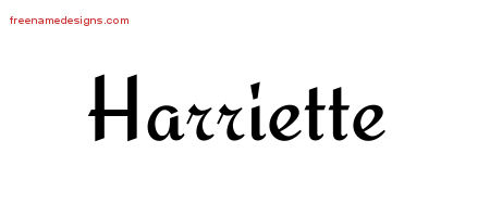 Calligraphic Stylish Name Tattoo Designs Harriette Download Free