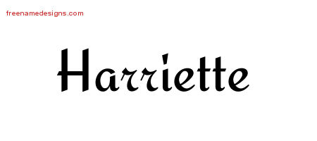 Calligraphic Stylish Name Tattoo Designs Harriette Download Free - Free ...