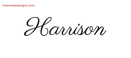 Classic Name Tattoo Designs Harrison Printable