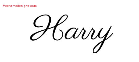 Classic Name Tattoo Designs Harry Printable