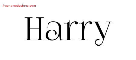 Vintage Name Tattoo Designs Harry Free Printout