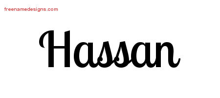 Handwritten Name Tattoo Designs Hassan Free Printout