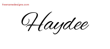Cursive Name Tattoo Designs Haydee Download Free