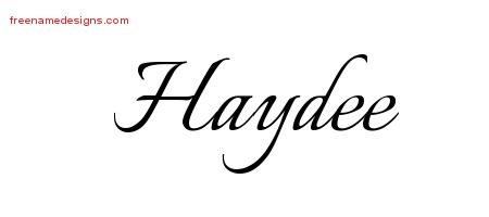 Calligraphic Name Tattoo Designs Haydee Download Free