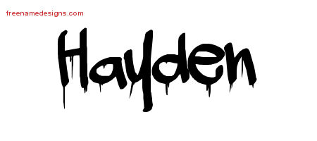 Graffiti Name Tattoo Designs Hayden Free