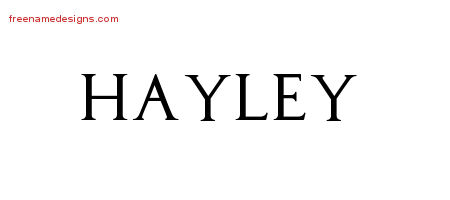 Regal Victorian Name Tattoo Designs Hayley Graphic Download