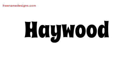 Groovy Name Tattoo Designs Haywood Free