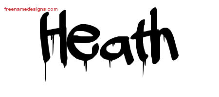 Graffiti Name Tattoo Designs Heath Free