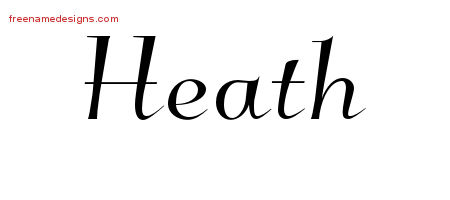 Elegant Name Tattoo Designs Heath Download Free