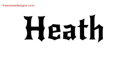 Gothic Name Tattoo Designs Heath Download Free