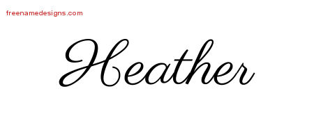 Classic Name Tattoo Designs Heather Graphic Download