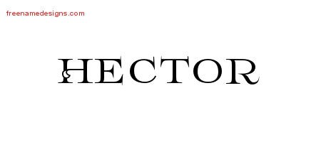 Flourishes Name Tattoo Designs Hector Graphic Download Flourishes Name Tattoo Designs Hector Graphic Download