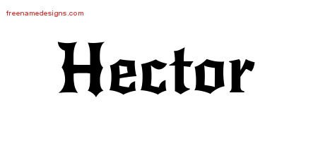 Gothic Name Tattoo Designs Hector Download Free