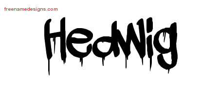Graffiti Name Tattoo Designs Hedwig Free Lettering