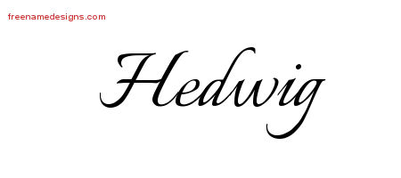 Calligraphic Name Tattoo Designs Hedwig Download Free