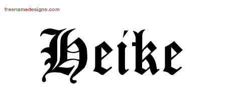 Blackletter Name Tattoo Designs Heike Graphic Download