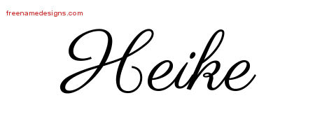 Classic Name Tattoo Designs Heike Graphic Download