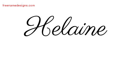Classic Name Tattoo Designs Helaine Graphic Download