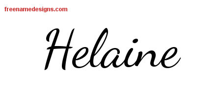 Lively Script Name Tattoo Designs Helaine Free Printout