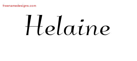 Elegant Name Tattoo Designs Helaine Free Graphic