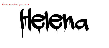 Graffiti Name Tattoo Designs Helena Free Lettering