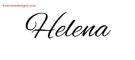Cursive Name Tattoo Designs Helena Download Free