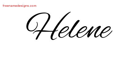 Cursive Name Tattoo Designs Helene Download Free