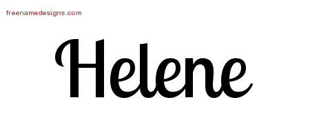 Handwritten Name Tattoo Designs Helene Free Download