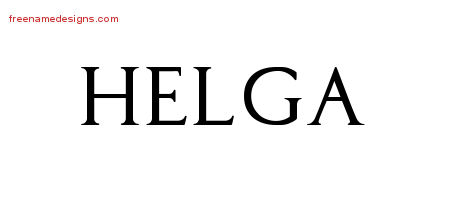 Regal Victorian Name Tattoo Designs Helga Graphic Download