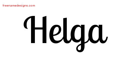 Handwritten Name Tattoo Designs Helga Free Download