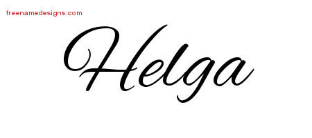 Cursive Name Tattoo Designs Helga Download Free
