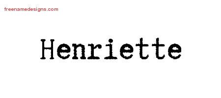 Typewriter Name Tattoo Designs Henriette Free Download
