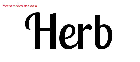 Handwritten Name Tattoo Designs Herb Free Printout