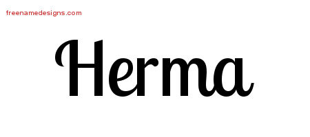 Handwritten Name Tattoo Designs Herma Free Download