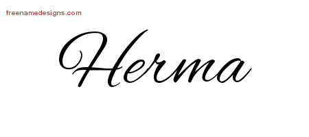 Cursive Name Tattoo Designs Herma Download Free