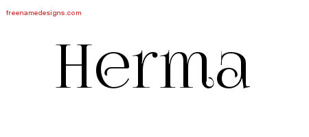 Vintage Name Tattoo Designs Herma Free Download